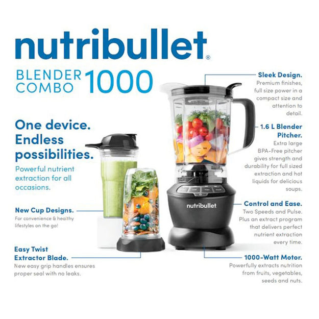 Nutribullet Combo 1000 Blender - Black