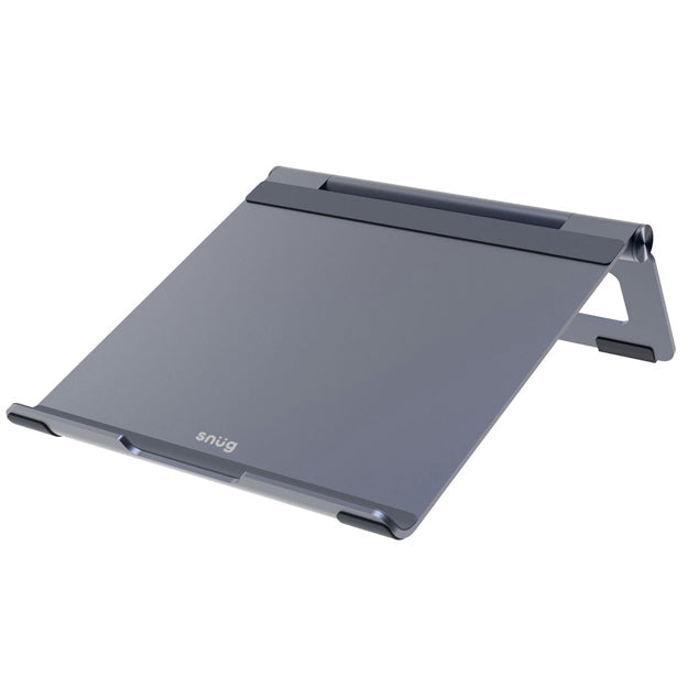 Snug Aluminium Foldable Laptop Stand For 7" - 17" Laptops - Grey