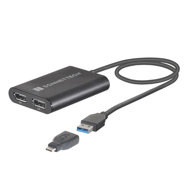 Sonnet DisplayLink Dual DisplayPort Adapter For M1 Macs - Grey